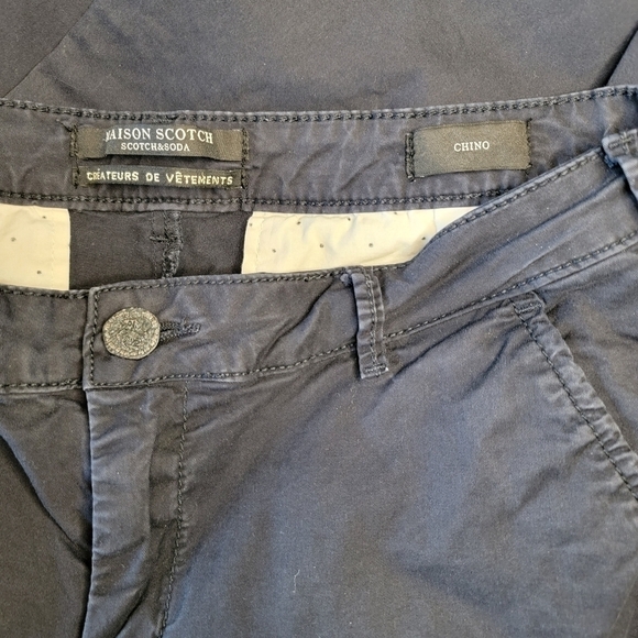 Scotch & Soda - Navy Chinos Size 27 - Picture 5 of 6